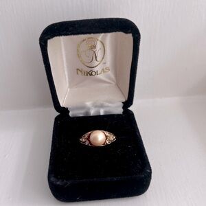 Pearl and Rose Gold Ring